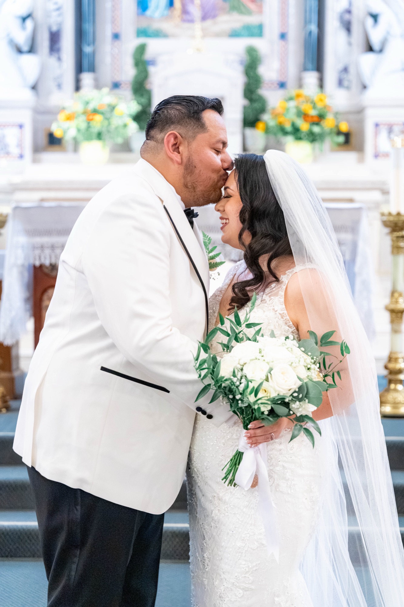 St. Vincent de Paul Church & Robledo Barn wedding photo